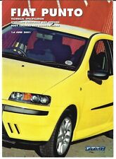 Fiat Punto Specifications 2001-2002 UK Market Brochure HGT Sporting HLX ELX Base