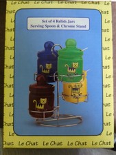 Le Chat Relish Jars Vintage