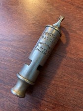Antique Rare 1886 J Hudson & Co The Metropolitan Police Whistle 131 Barr Street
