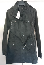 F&F LADIES WAX JACKET - BLACK