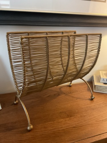 Vintage mid century brass wire - mid,