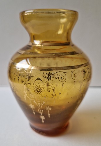 Vintage amber glass - glass, bud