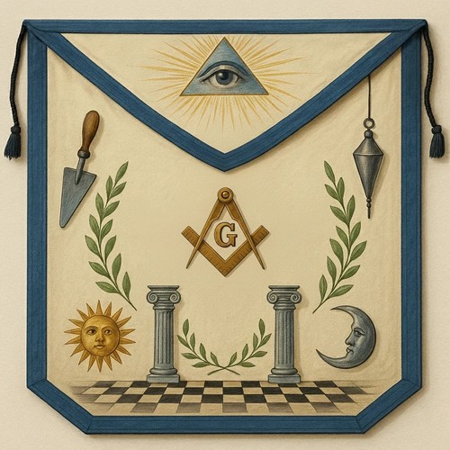Handcrafted masonic apron - masonic,