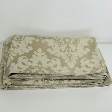 Beige Damask Textured Fabric Bundle Incomplete Roman Blinds No Rods Or Rings