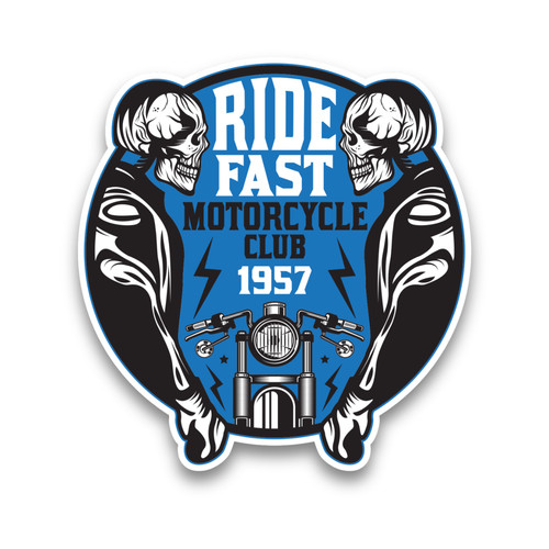 1957 ride fast motorcycle club - fast,