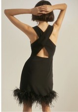 Oasis Cross Back Faux Feather