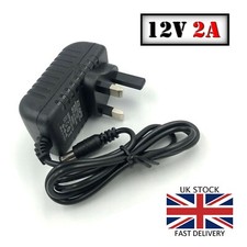 Power Supply UK Plug 12V 2A AC/DC For CCTV DVR Camera Kits