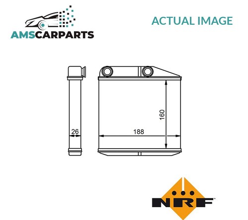 Heater radiator exchanger - heater, lhd