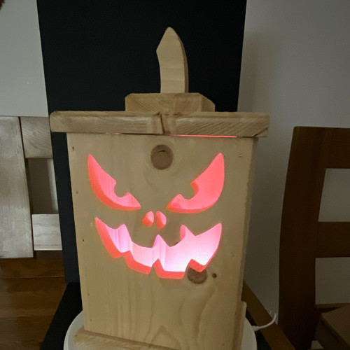 Wooden rectangular halloween - wooden,