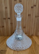 Vintage crystal ships decanter