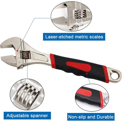 3pcs adjustable wrench spanner - adjustable,