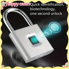 Smart Fingerprint Padlock Rust-Resistant Keyless Anti-Theft Security Lock USB