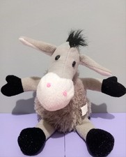 Fluffy Grey And Black Donkey