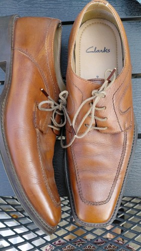 Clarks tan leather mens shoes - clarks,