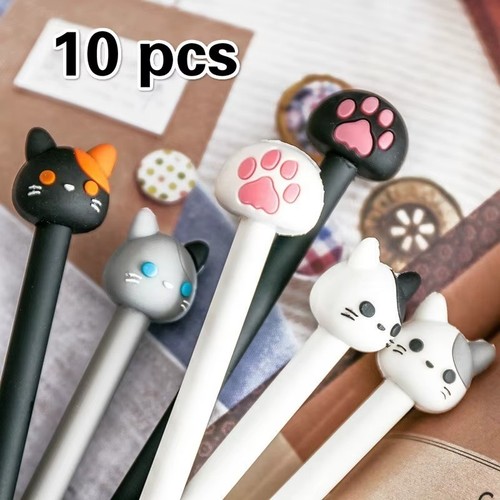 10pcs kawaii cat - 10pcs, pens