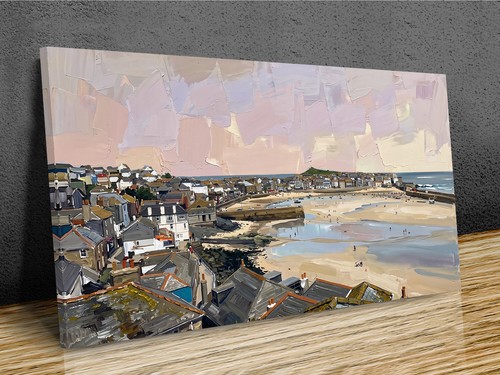 Ives cornwall bay painting - st,