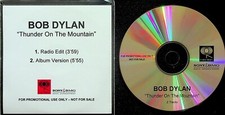BOB DYLAN Thunder on The Mountain RARE 2 Track PROMO CD (2006) 