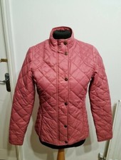 Barbour Womens Elmsworth Quilt Pink Jacket Coat Lightweight Uk Size 8 New