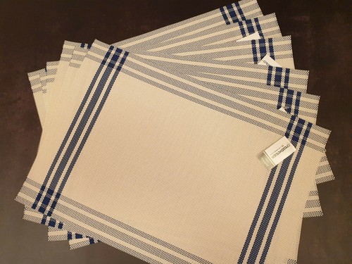 Vinyl placemats dining table - dining,