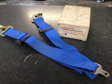 SECURON HARNESS CRUTCH STRAP BLUE TWIN MOUNT INC SNAP HOOKS TRACK DAY ROAD