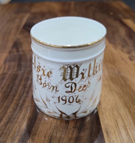 Antique 1906 christening mug - 1906,