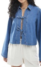 ASOS ONLY Tie Front Denim