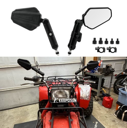 Foldable side mirrors atv - side,