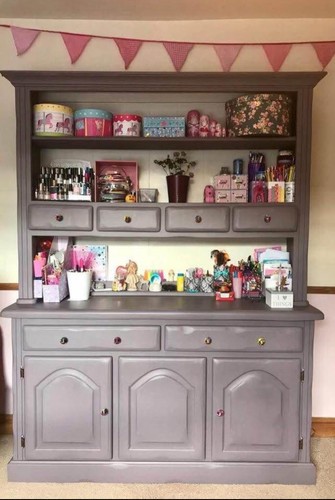 Solid pine upcycled dresser - solid,