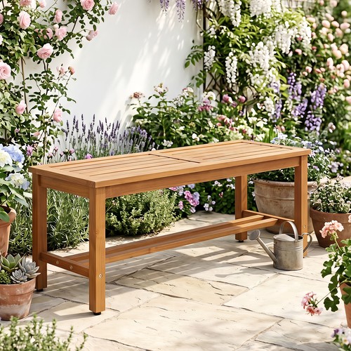 Acacia wood patio bench for - acacia,