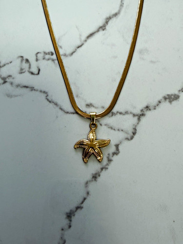 18k gold plated herringbone
