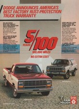 1984 Dodge Ram D150 Pickup & Ramcharger 4x4 Trucks - Magazine Print Ad Photo
