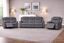Grey Leather Gel Recliner 3