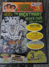 TROMA Triple B-Header DVD Vol 4 Nightmare Never Ends Collection 3 Movies HORROR