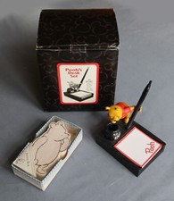 Winnie the Pooh Desk Set Pen Holder Boxed Extra Notepad