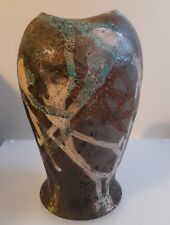 Raku Studio Pottery Vase