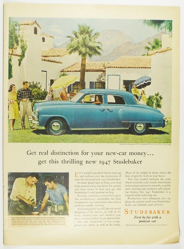 Vintage 1946 door studebaker - 4-door,