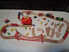 Wooden Train Set Mostly Tesco