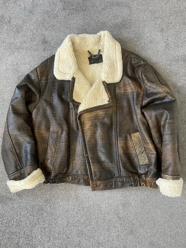 True vintage 80s brown leather - vintage,
