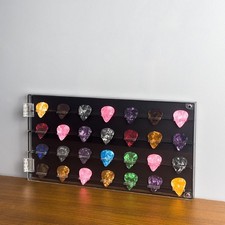 Guitar Pick Holder Storage Box Dustproof Collectible Acrylic Display Case for