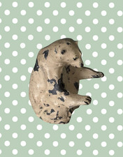 Britains Ltd Zoo Polar Bear | 1940s Hand-Painted Lead Animal Figurine Toy