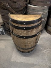 Reclaimed Whisky Barrel Half Cabinet
