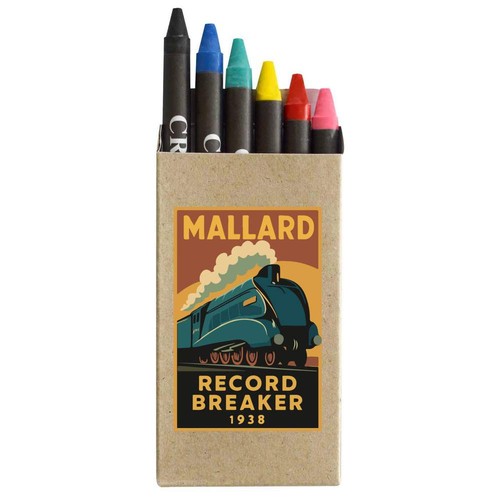 Mallard steam train coloured - steam,