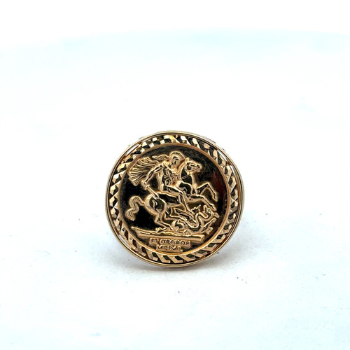 9ct yellow gold george ring - 9ct,