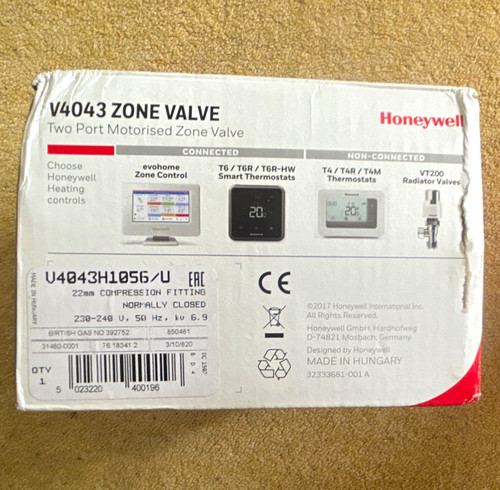 Honeywell v4043h1055 v4043 - v4043h1055/u,