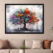 Tree Of Life Abstract Framed