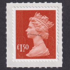 £1.50 Brown-Red Machin Single