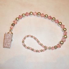 Simply Pink Silver Diamante