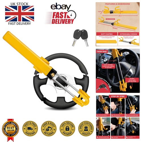 Twin bar steering wheel lock - steering,