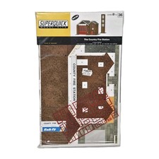 Superquick B36 Country Fire Station Card Kit OO gauge Kit Sealed Model Railways