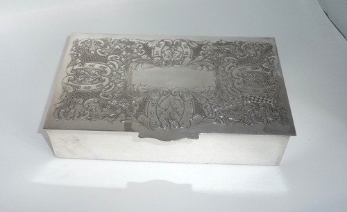 Vintage silver plated trinket - vintage,